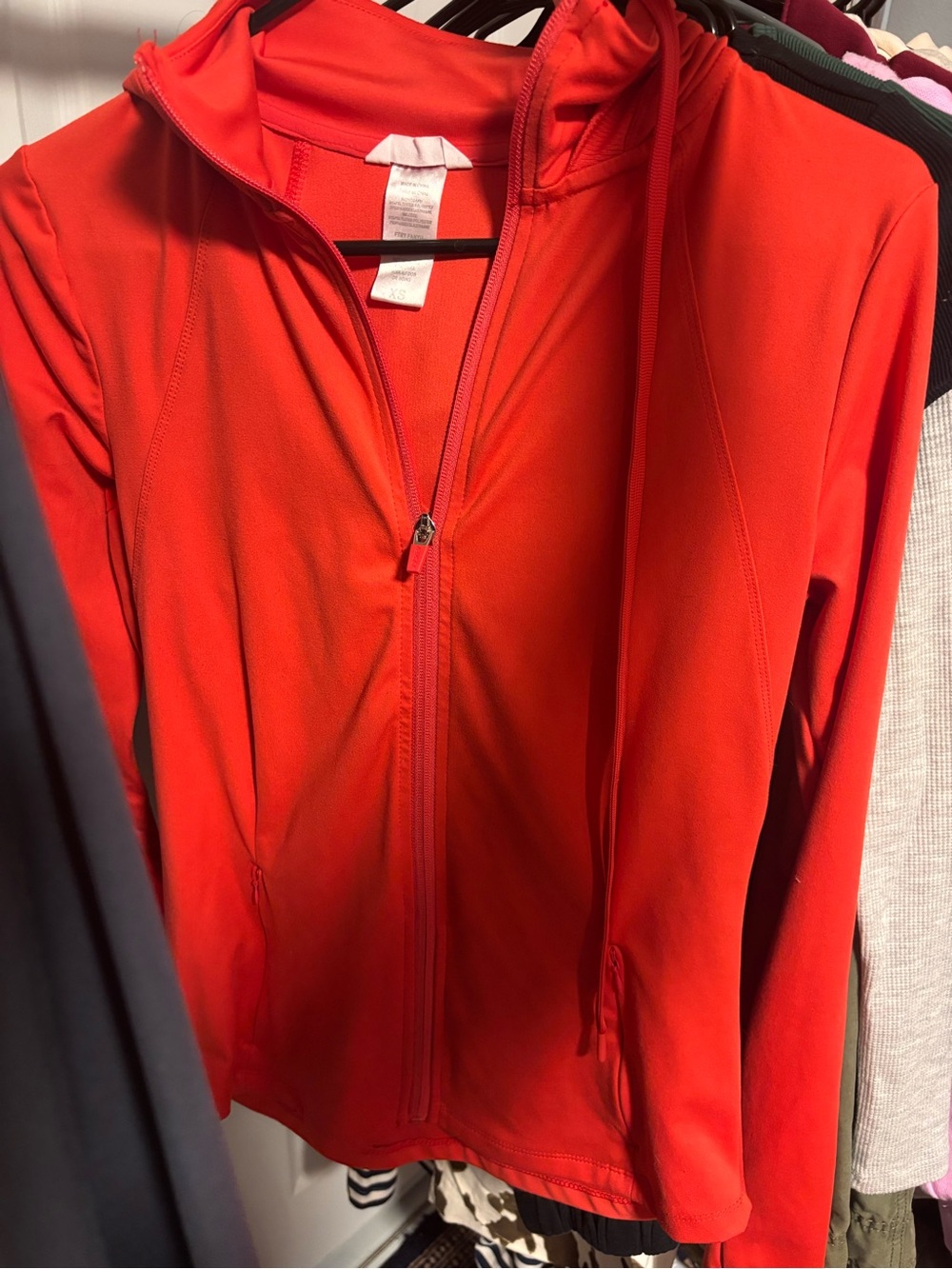 Jockey Bright Red Zip-Up Hooded Jacket
